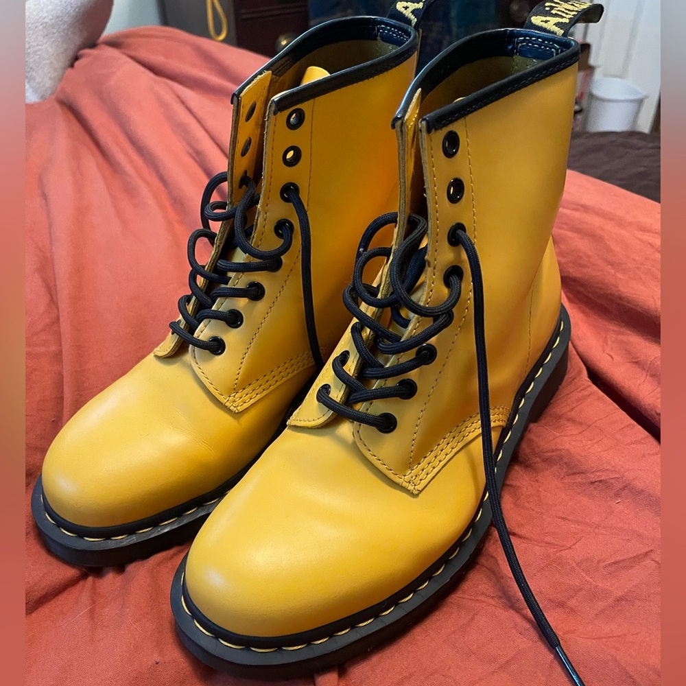 Dr. Martens Yellow Boots